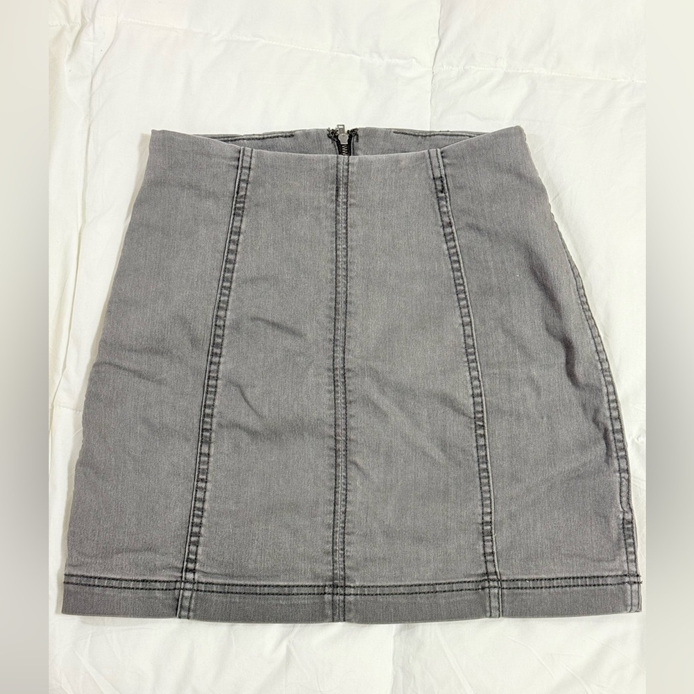 Free people denim skirt
